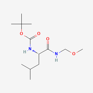 Chemical structure of N-(tert-Butoxycarbonyl)-L-leucine N′-methoxy-N′-methylamide
