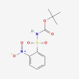 Chemical structure of N-Boc-2-nitrobenzenesulfonamide