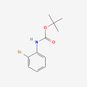 Chemical structure of N-(tert-Butoxycarbonyl)-2-bromoaniline