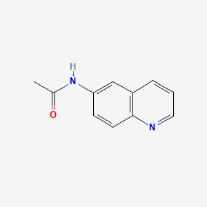 Chemical structure of N-(Quinolin-6-yl)acetamide