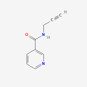 Chemical structure of N-(prop-2-yn-1-yl)nicotinamide