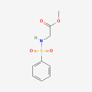Chemical structure of N-(Phenylsulfonyl)glycine Methyl Ester