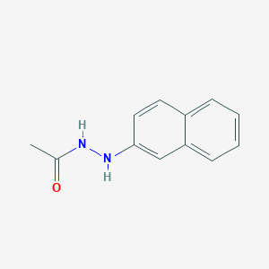 Chemical structure of N-(naphthalen-2-yl)acetohydrazide