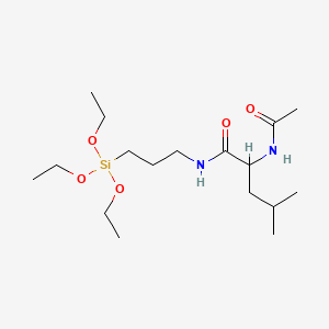 Chemical structure of N-(N-ACETYLLEUCYL)-3-AMINOPROPYLTRIETHOXYSILANE