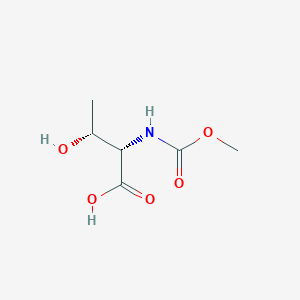 Chemical structure of (Methoxycarbonyl)-L-threonine