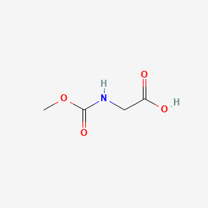 Chemical structure of N-Carbomethoxyglycine