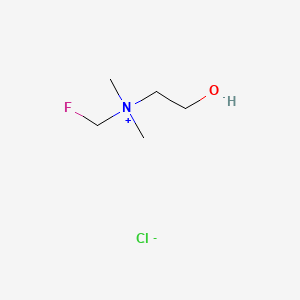 Chemical structure of Fluorocholine chloride