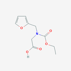 Chemical structure of N-(Ethoxycarbonyl)-N-(furan-2-ylmethyl)glycine
