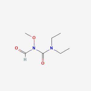 Chemical structure of N-(Diethylcarbamoyl)-N-methoxyformamide