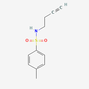 Chemical structure of N-(But-3-yn-1-yl)-4-methylbenzenesulfonamide
