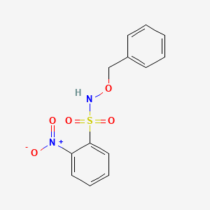 Chemical structure of N-(Benzyloxy)-2-nitrobenzenesulfonamide