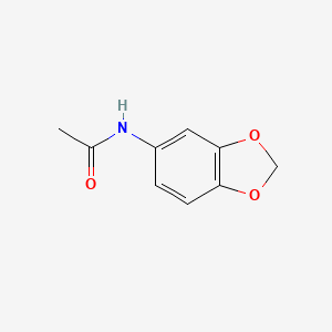 Chemical structure of N-(2H-1,3-Benzodioxol-5-yl)acetamide