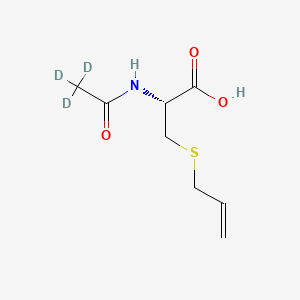 Chemical structure of N-(Acetyl-d3)-S-allyl-L-cysteine