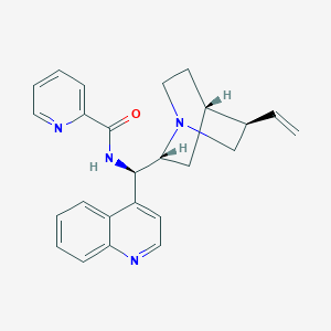 Chemical structure of N-(9-Deoxy-epi-cinchonin-9-yl)picolinamide