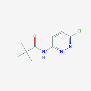 Chemical structure of N-(6-Chloropyridazin-3-yl)pivalamide