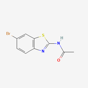 Chemical structure of N-(6-Bromo-benzothiazol-2-yl)-acetamide
