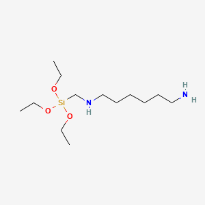 Chemical structure of N-(6-AMINOHEXYL)AMINOMETHYLTRIETHOXYSILANE