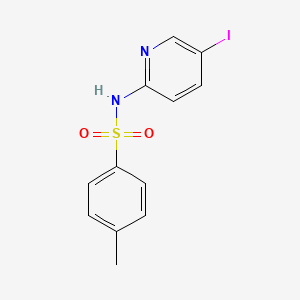 Chemical structure of N-(5-Iodo-pyridin-2-YL)-4-methyl-benzosulfonamide