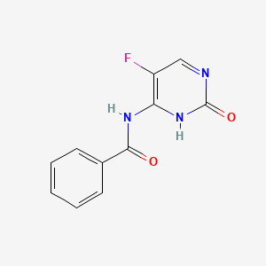 Chemical structure of N-(5-Fluoro-2-oxo-2,3-dihydropyrimidin-4-yl)benzamide