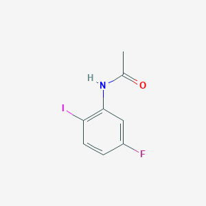 Chemical structure of N-(5-Fluoro-2-iodophenyl)acetamide