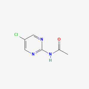 Chemical structure of N-(5-Chloropyrimidin-2-yl)acetamide