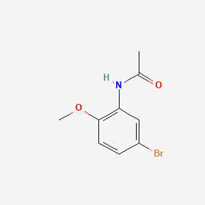 Chemical structure of 2-Acetamido-4-bromoanisole