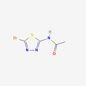 Chemical structure of N-(5-Bromo-1,3,4-thiadiazol-2-yl)acetamide