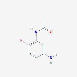Chemical structure of N-(5-Amino-2-fluorophenyl)acetamide