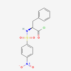 Chemical structure of N-(4-Nitrophenylsulfonyl)-L-phenylalanyl Chloride