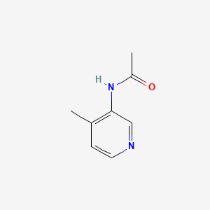 Chemical structure of N-(4-Methylpyridin-3-yl)acetamide