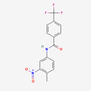 Chemical structure of N-(4-Methyl-3-nitrophenyl)-4-(trifluoromethyl)benzamide