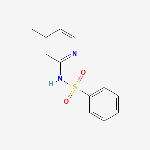 Chemical structure of N-(4-Methyl-2-pyridyl)benzenesulfonamide