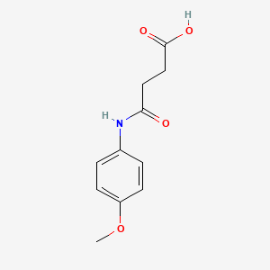 Chemical structure of 4'-Methoxysuccinanilic acid