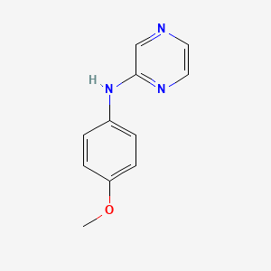Chemical structure of N-(4-Methoxyphenyl)pyrazin-2-amine