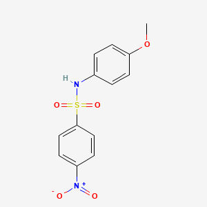 Chemical structure of N-(4-Methoxyphenyl)-4-nitrobenzenesulfonamide