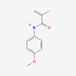 Chemical structure of N-(4-methoxyphenyl)-2-methylacrylamide