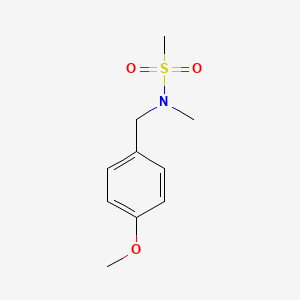 Chemical structure of N-(4-methoxybenzyl)-n-methylmethanesulfonamide