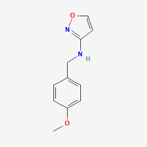 Chemical structure of N-(4-Methoxybenzyl)isoxazol-3-amine