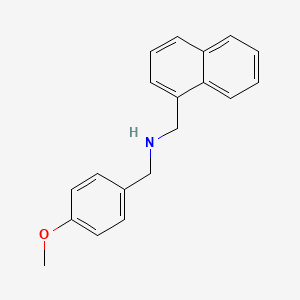 Chemical structure of N-(4-Methoxybenzyl)-1-(naphthalen-1-yl)methanamine
