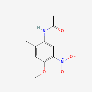 Chemical structure of N-(4-Methoxy-2-methyl-5-nitrophenyl)acetamide
