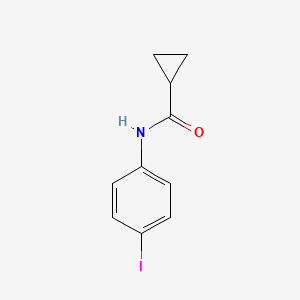 Chemical structure of N-(4-Iodophenyl)cyclopropanecarboxamide