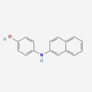 Chemical structure of 4-(2-Naphthylamino)phenol