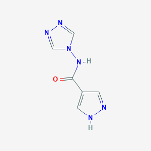 Chemical structure of N-(4H-1,2,4-triazol-4-yl)-1H-pyrazole-4-carboxaMide