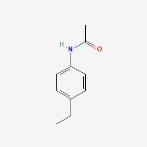 Chemical structure of N-(4-Ethylphenyl)acetamide