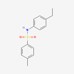 Chemical structure of N-(4-ethylphenyl)-4-methylbenzenesulfonamide