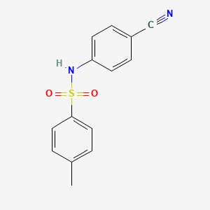 Chemical structure of n-(4-Cyanophenyl)-4-methylbenzenesulfonamide