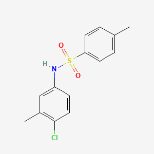 Chemical structure of N-(4-Chloro-3-methylphenyl)-4-methyl-benzenesulfonamide