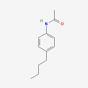Chemical structure of N-(4-butylphenyl)acetamide