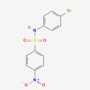 Chemical structure of N-(4-Bromophenyl)-4-nitrobenzenesulfonamide