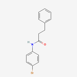 Chemical structure of N-(4-Bromophenyl)benzenepropanamide